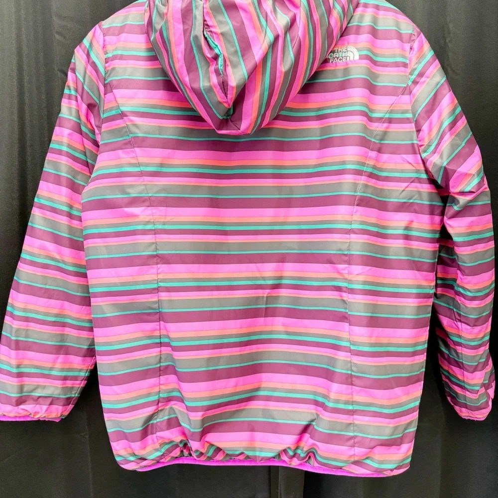 Girls Northface Striped Winter Jacket
